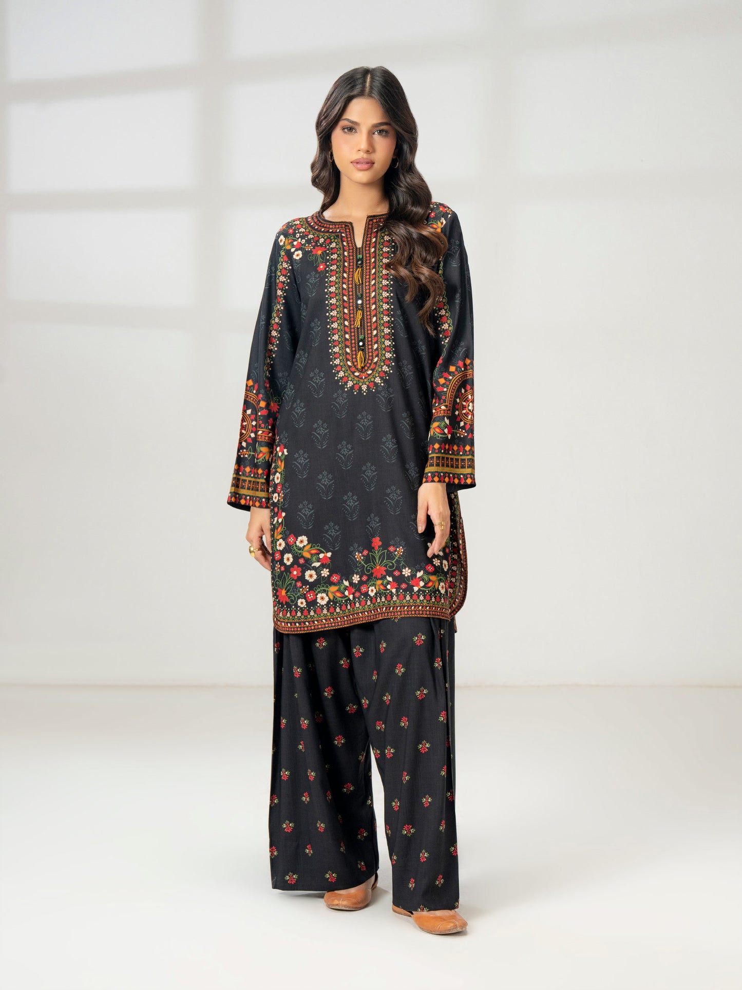 2 Piece Viscose Suit-Printed (Pret)