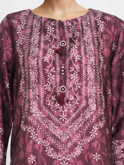 2 Piece Silk Suit- (Pret)