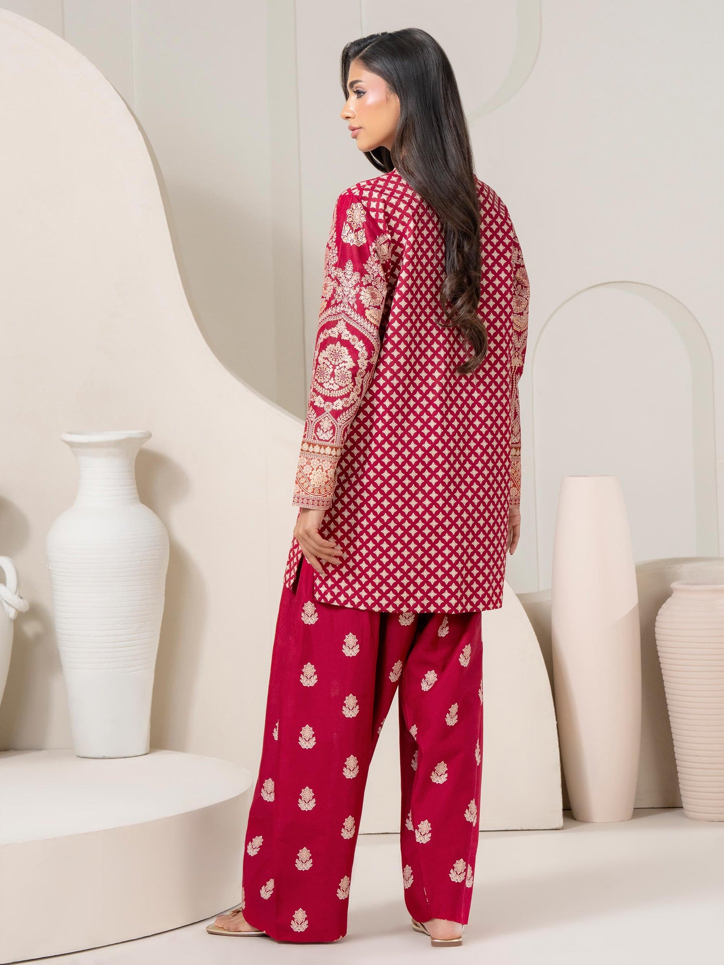 2 Piece Lawn Suit-Paste Print (Pret)