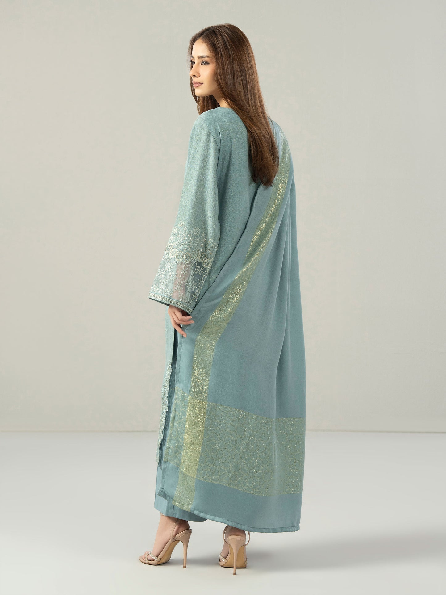 3 Piece Missouri Karandi Suit-Embroidered (Pret)