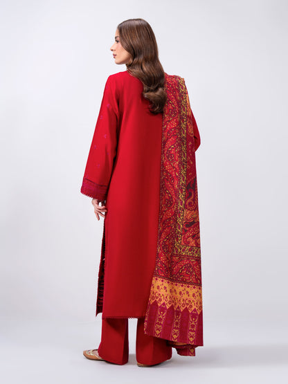 3 Piece Yarn Dyed Suit- Embroidered (Pret)