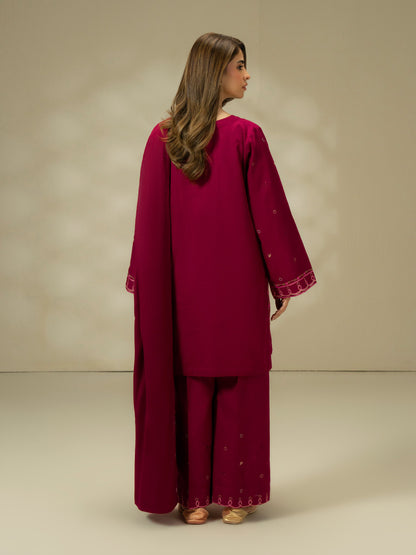 3 Piece Khaddar Suit-Embroidered (Pret)