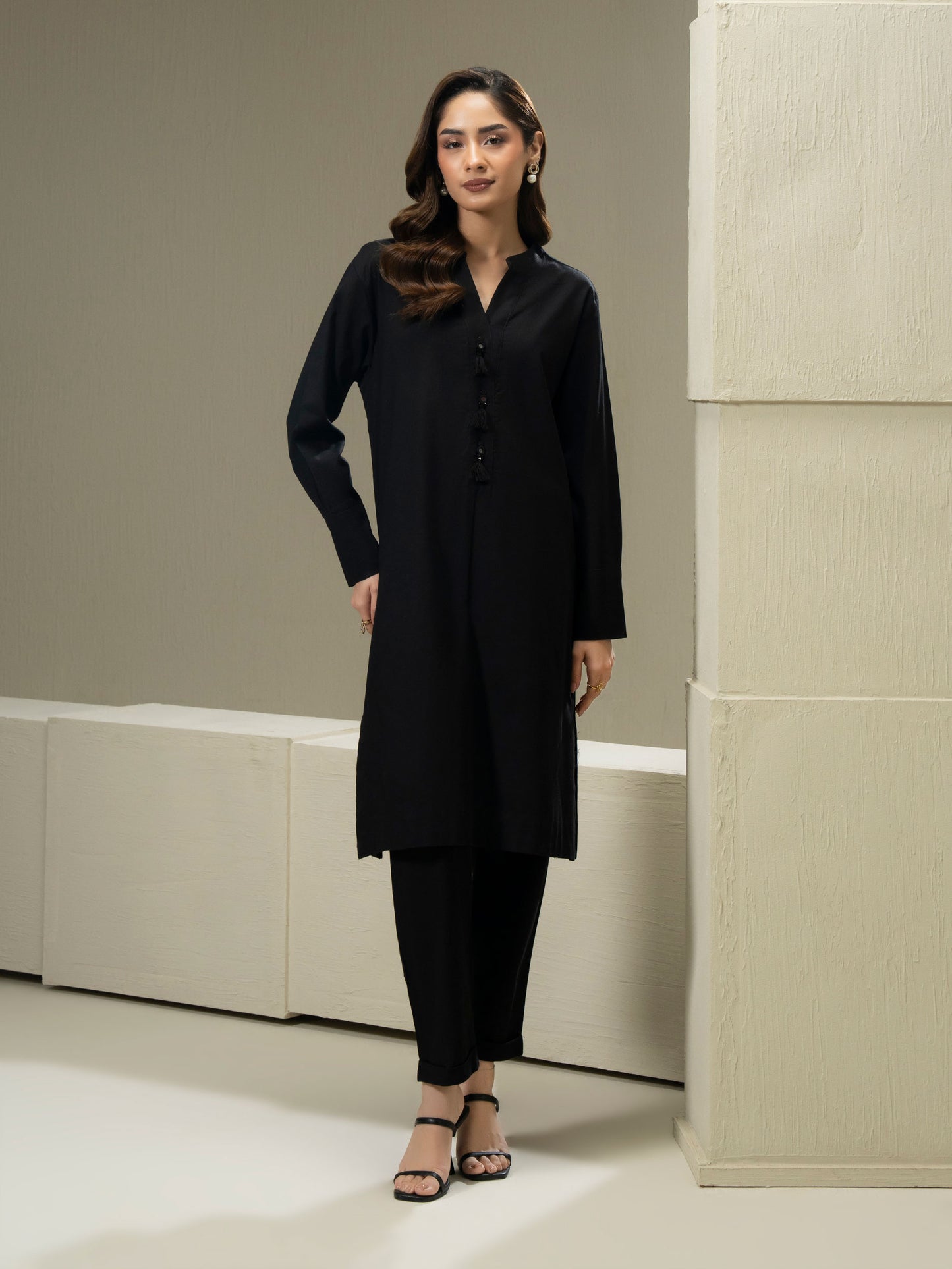 2 Piece Khaddar Suit-Dyed (Pret)