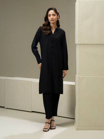 2 Piece Khaddar Suit-Dyed (Pret)