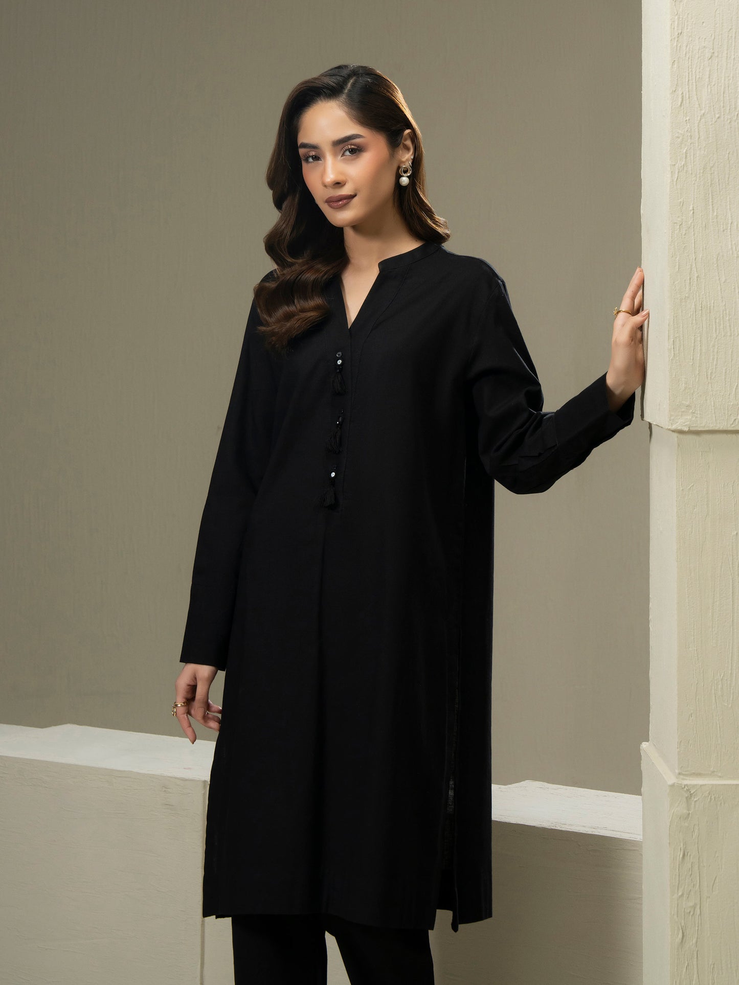 2 Piece Khaddar Suit-Dyed (Pret)