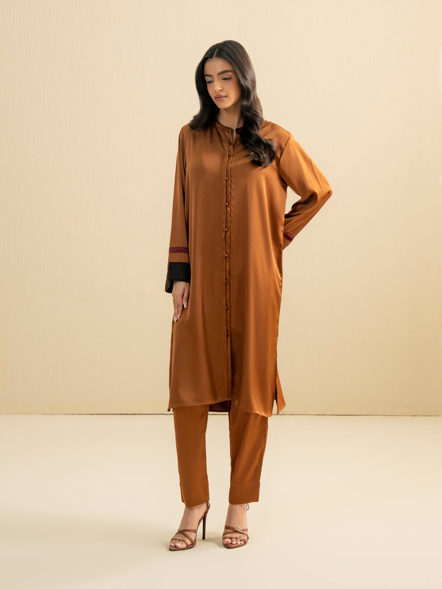 2 Piece Silk Suit-Dyed (Pret)
