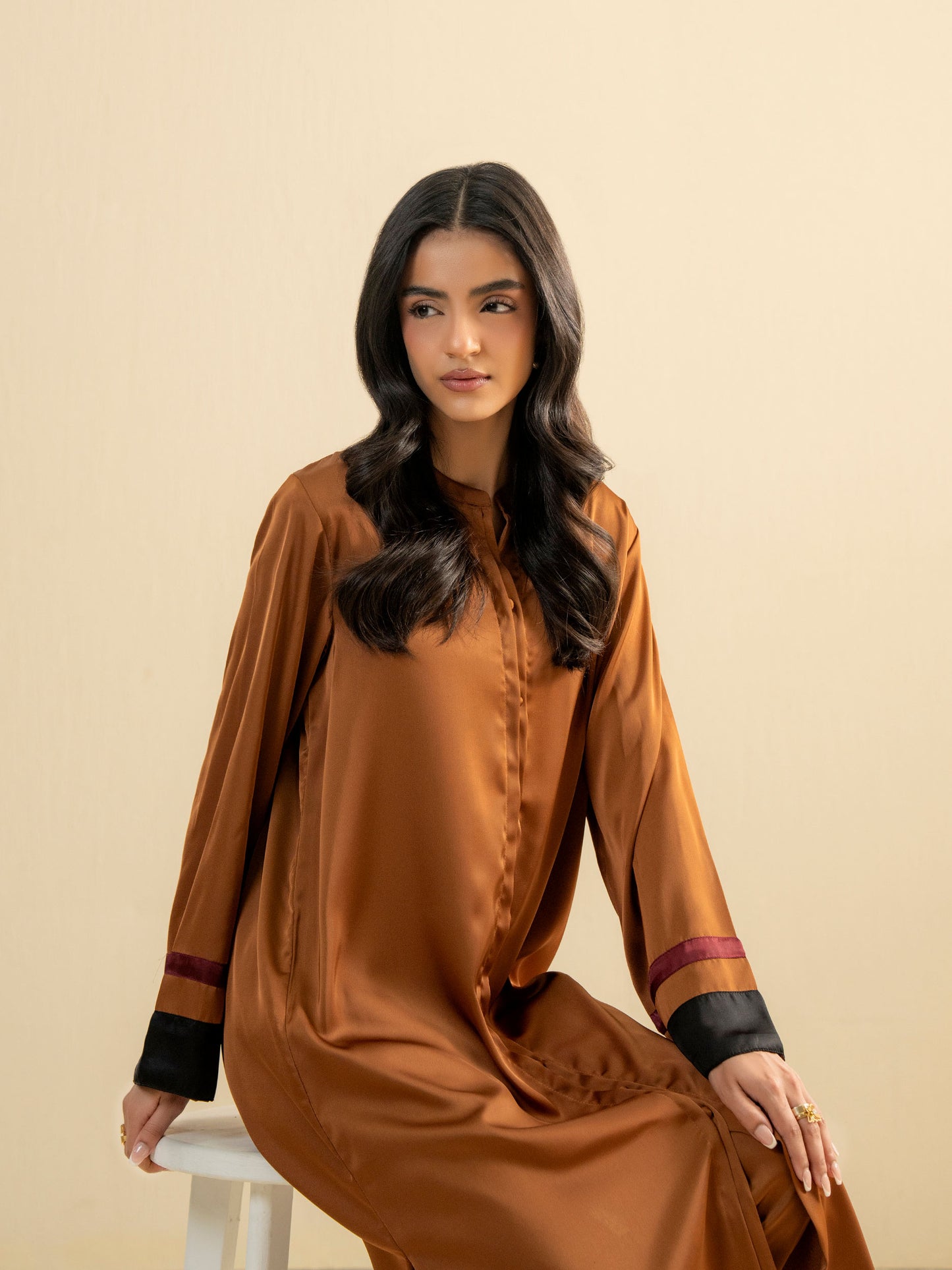 2 Piece Silk Suit-Dyed (Pret)