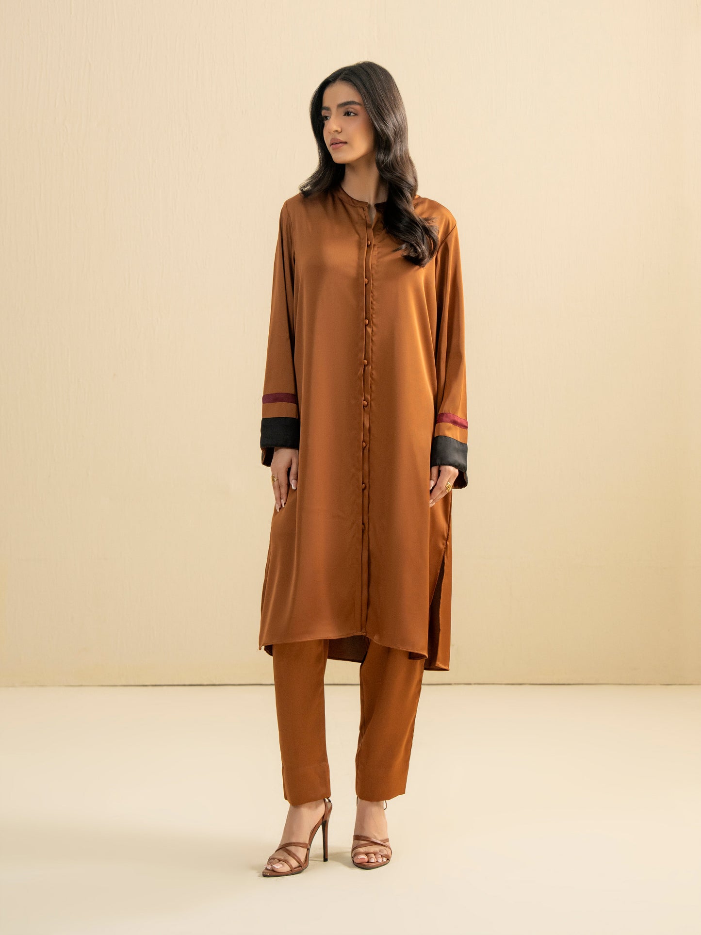 2 Piece Silk Suit-Dyed (Pret)