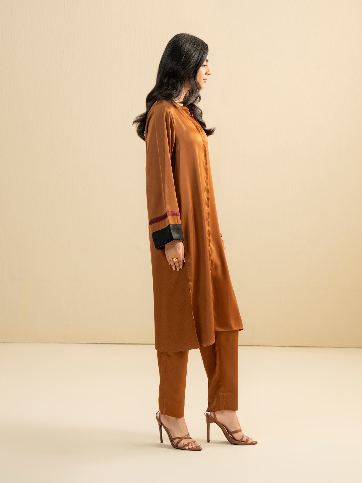2 Piece Silk Suit-Dyed (Pret)