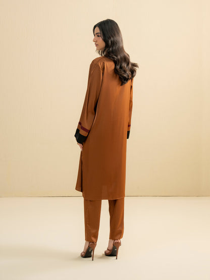 2 Piece Silk Suit-Dyed (Pret)