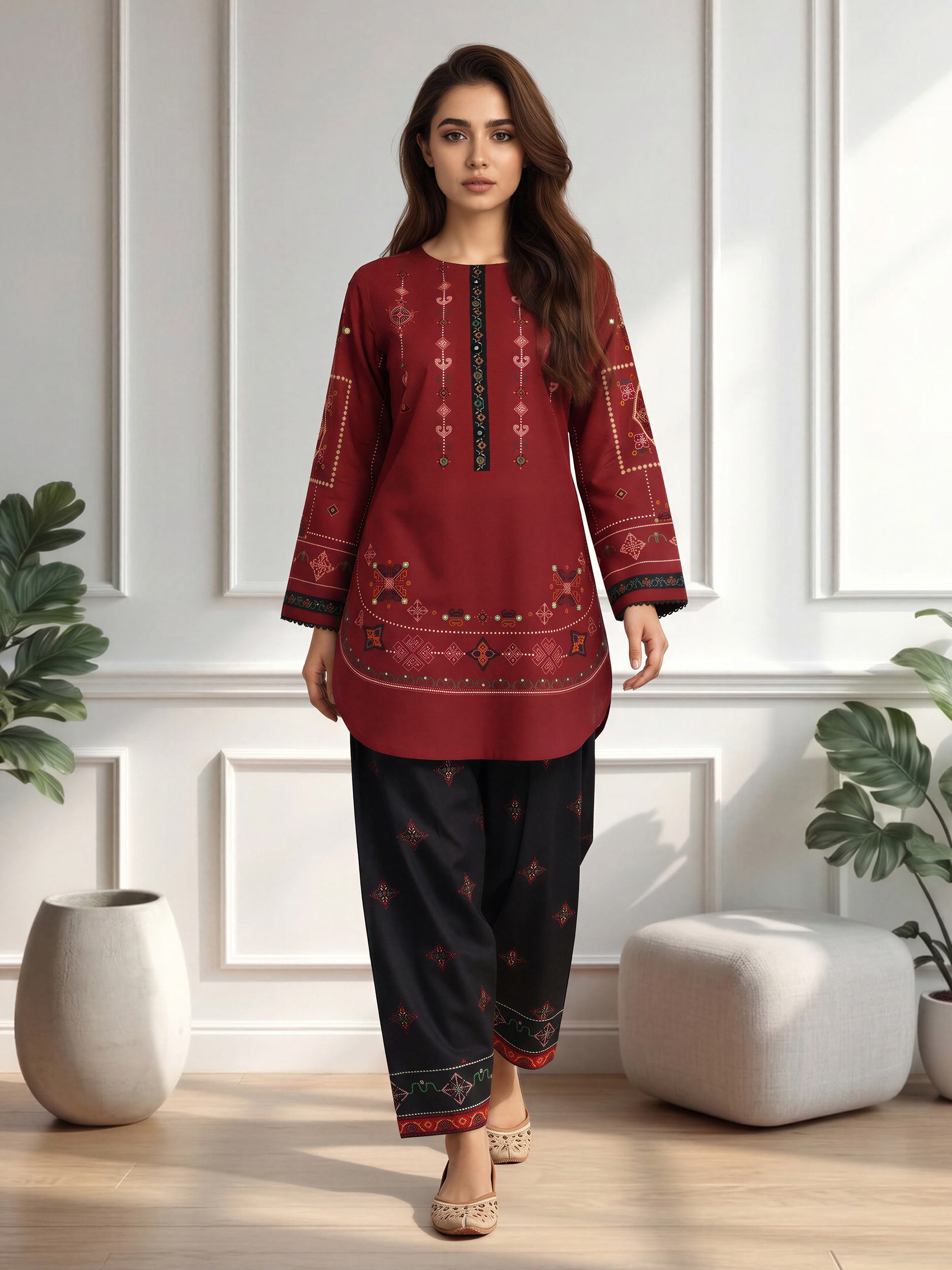 2 Piece Lawn Suit (Pret)