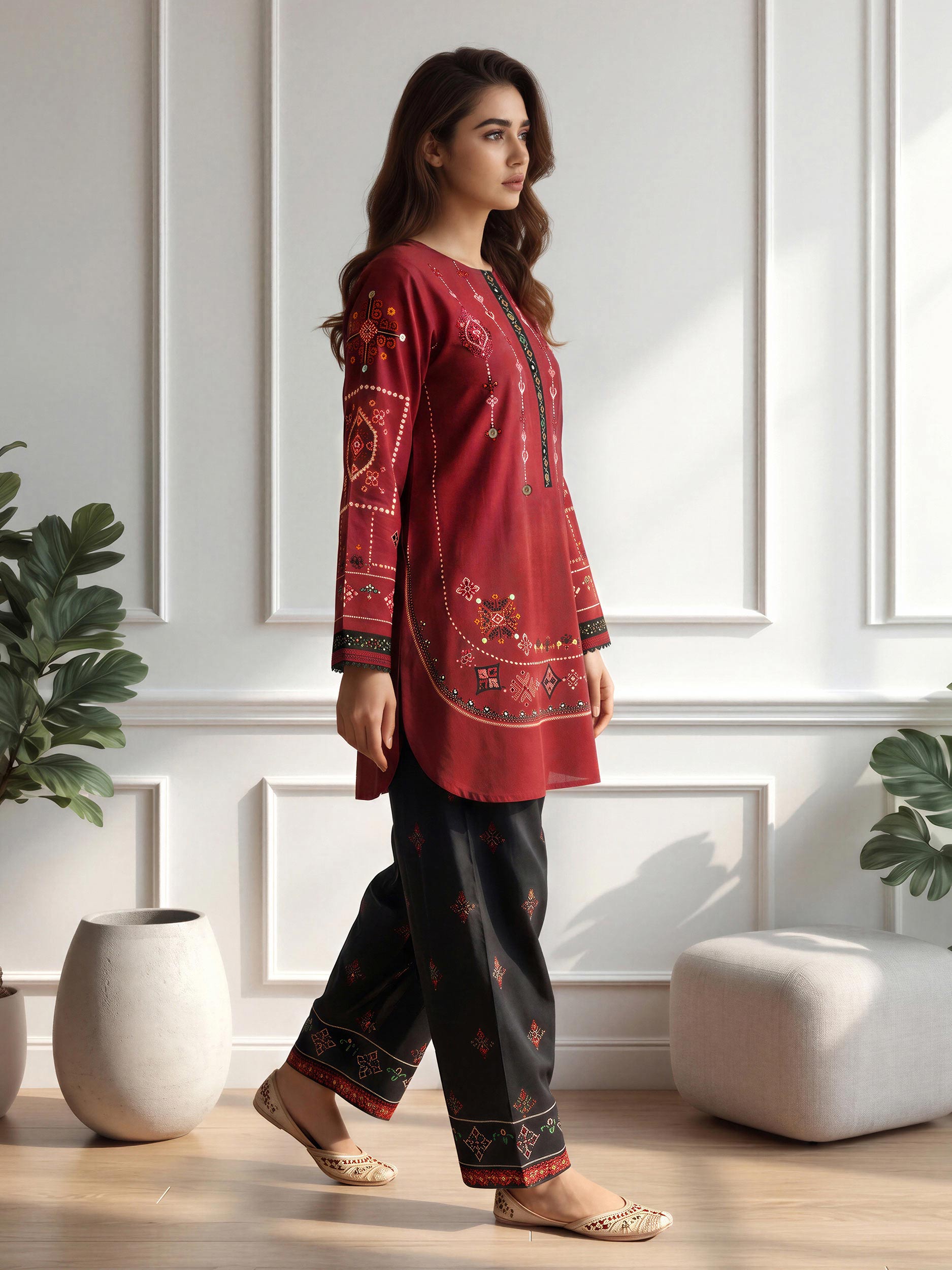 2 Piece Lawn Suit (Pret)
