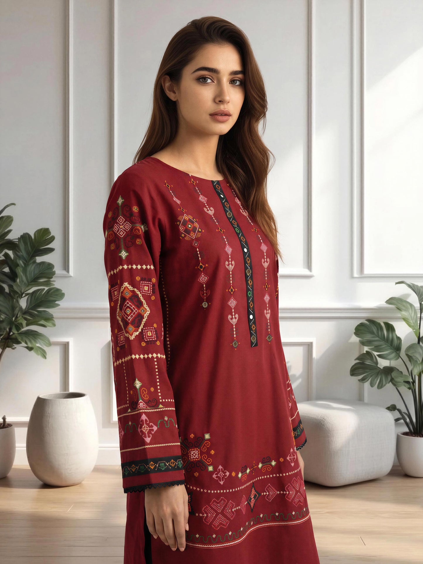 2 Piece Lawn Suit (Pret)