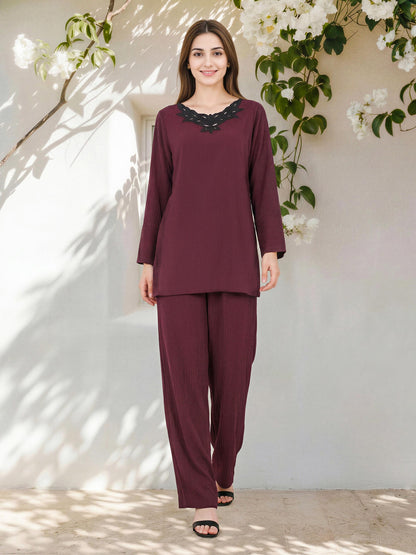 Grip Co-ord Set- Embroidered