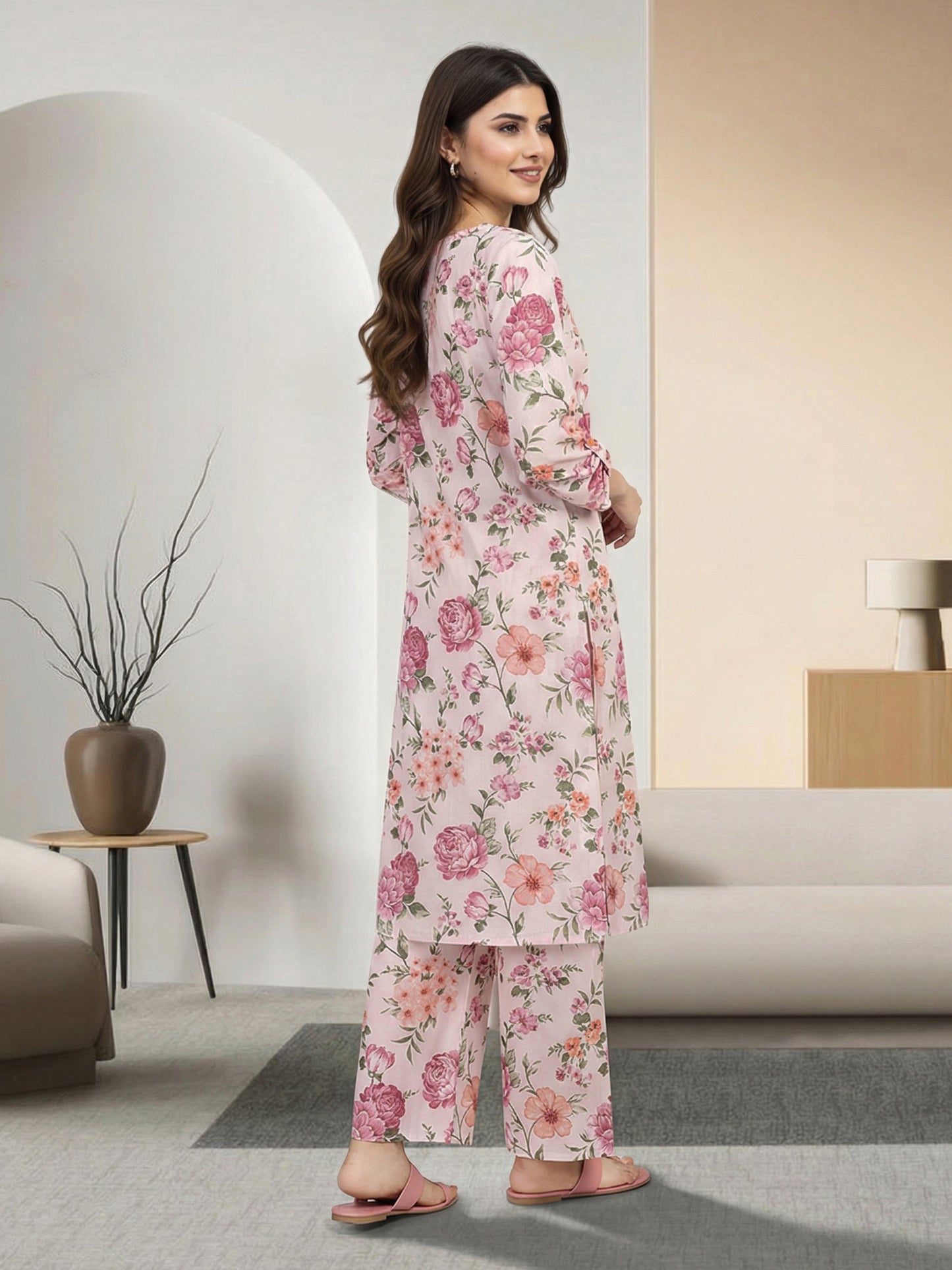 2 Piece Lawn Suit (Pret)