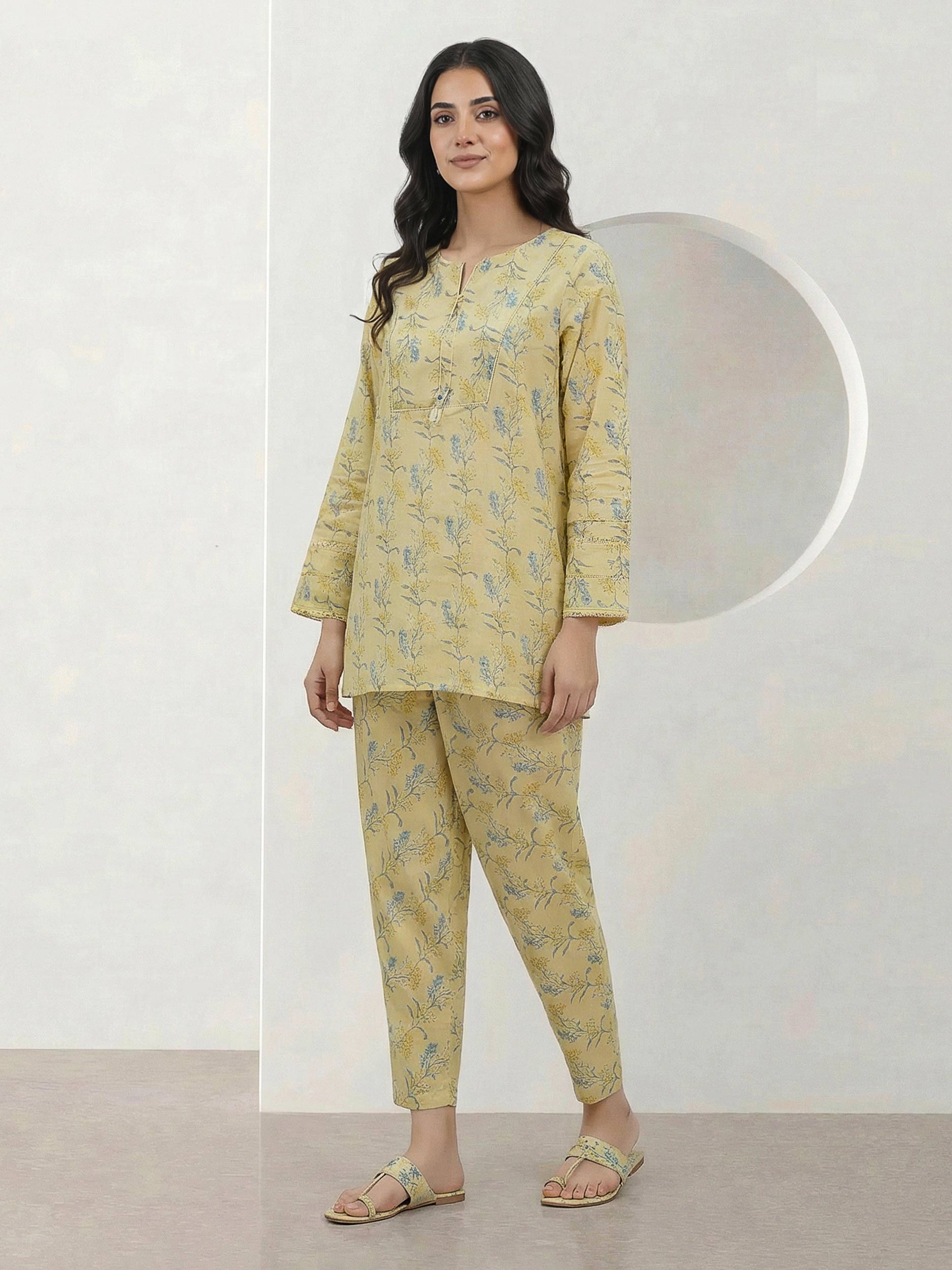 2 Piece Cambric Suit (Pret)