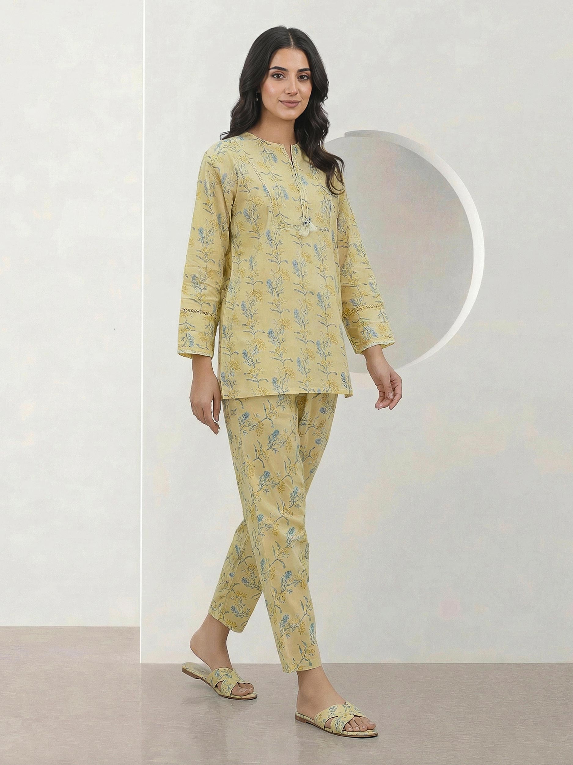 2 Piece Cambric Suit (Pret)