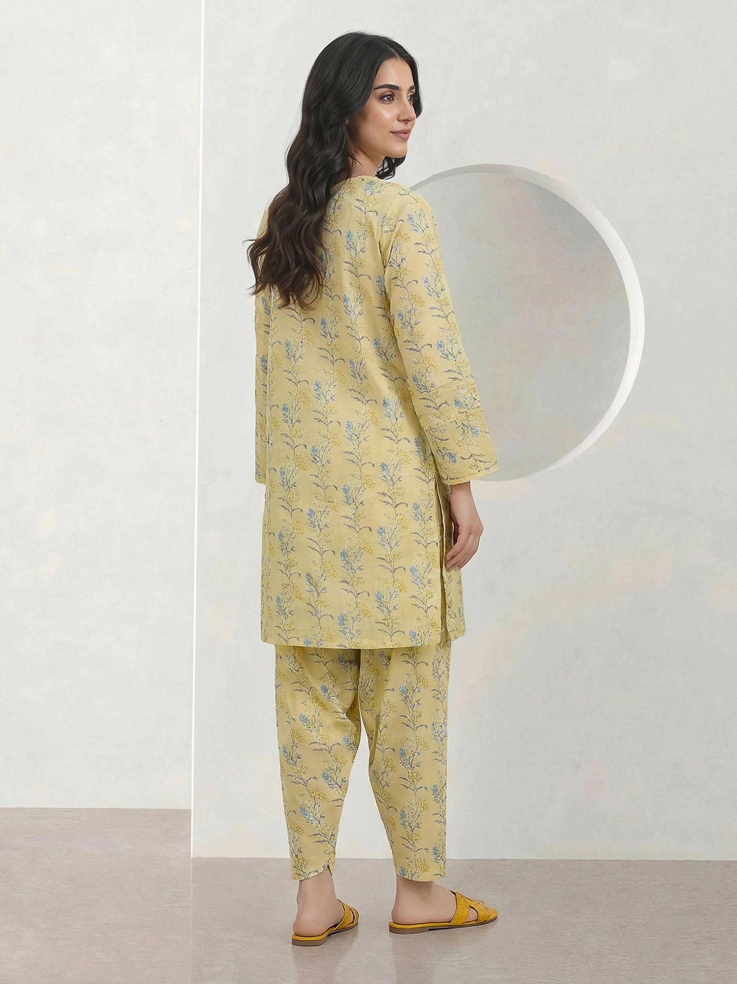 2 Piece Cambric Suit (Pret)