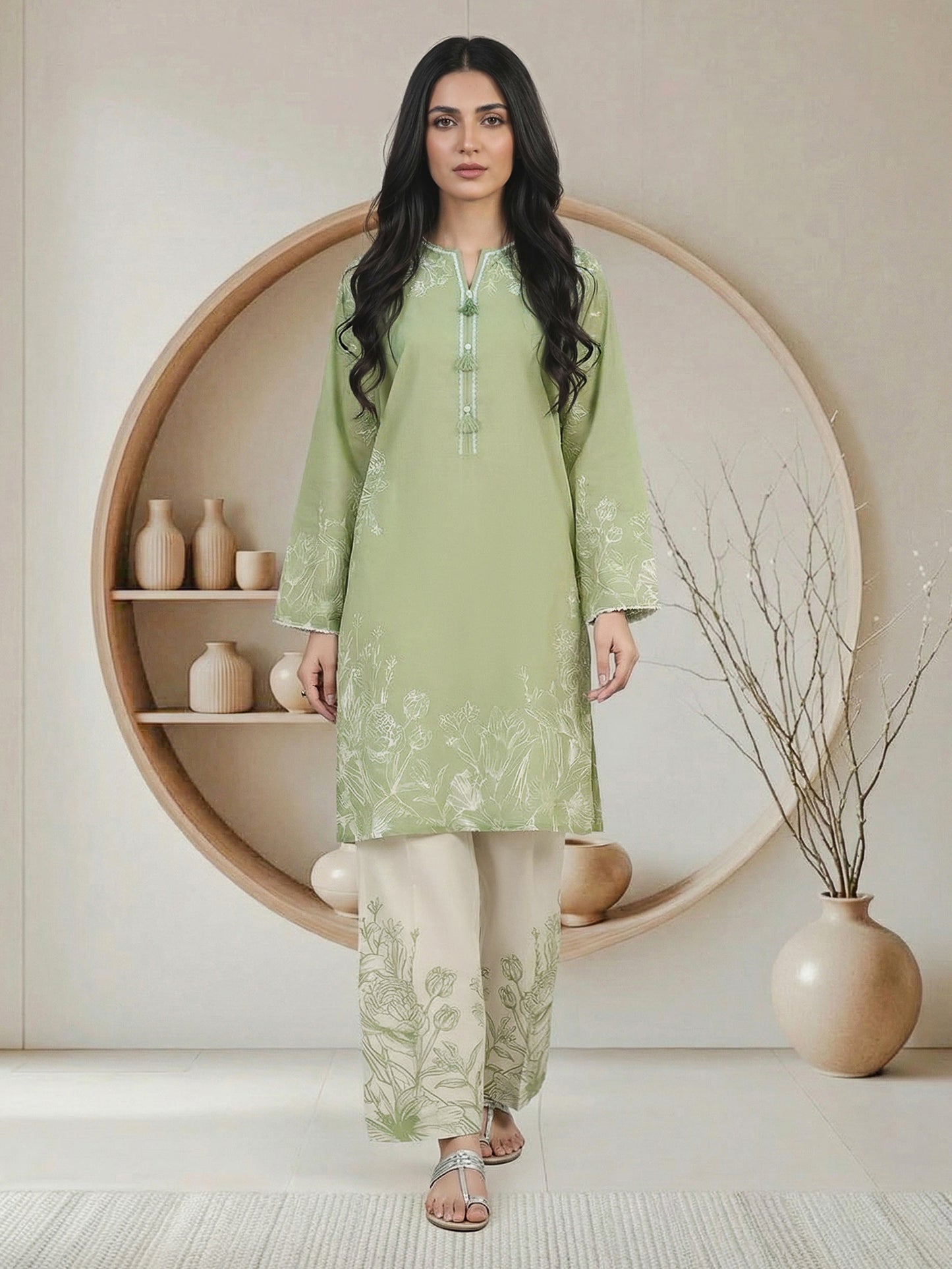 2 Piece Premium Lawn Suit (Pret)