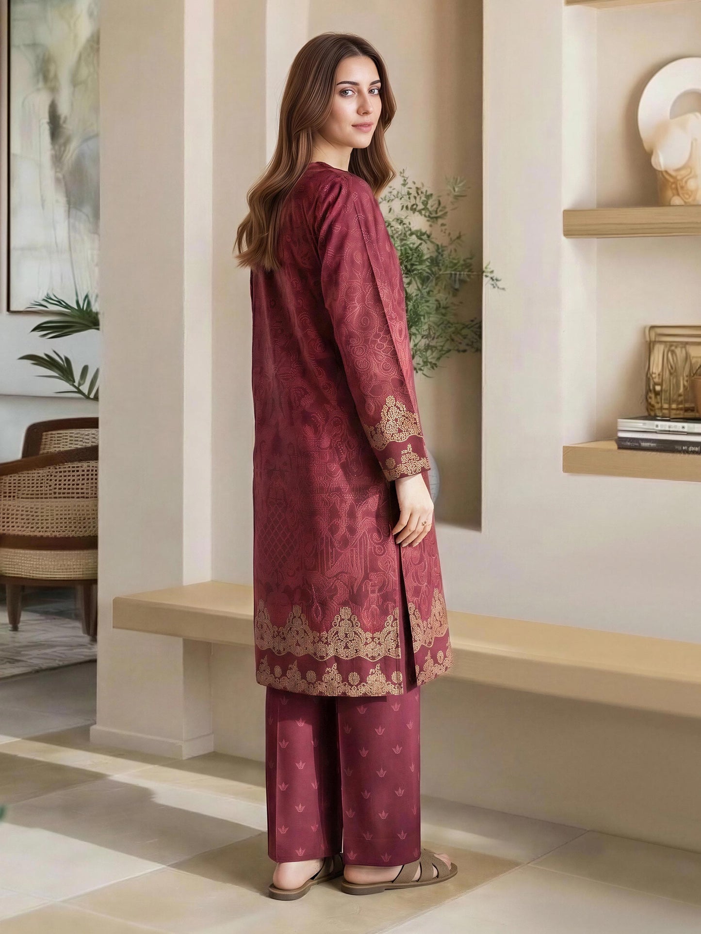 2 Piece Lawn Suit (Pret)