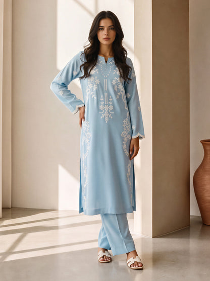 2 Piece Grip Winter Suit- Embroidered (Pret)