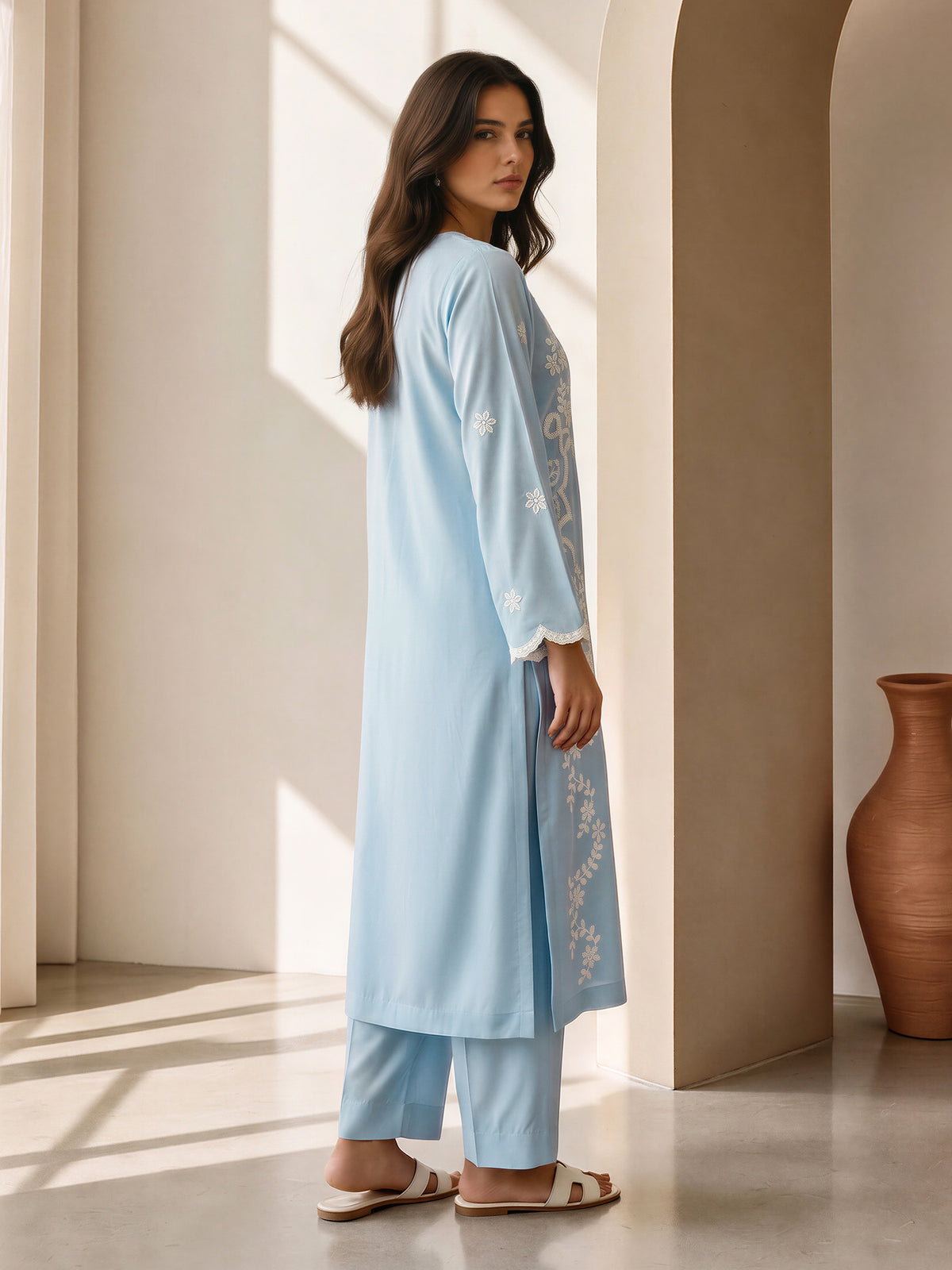 2 Piece Grip Winter Suit- Embroidered (Pret)