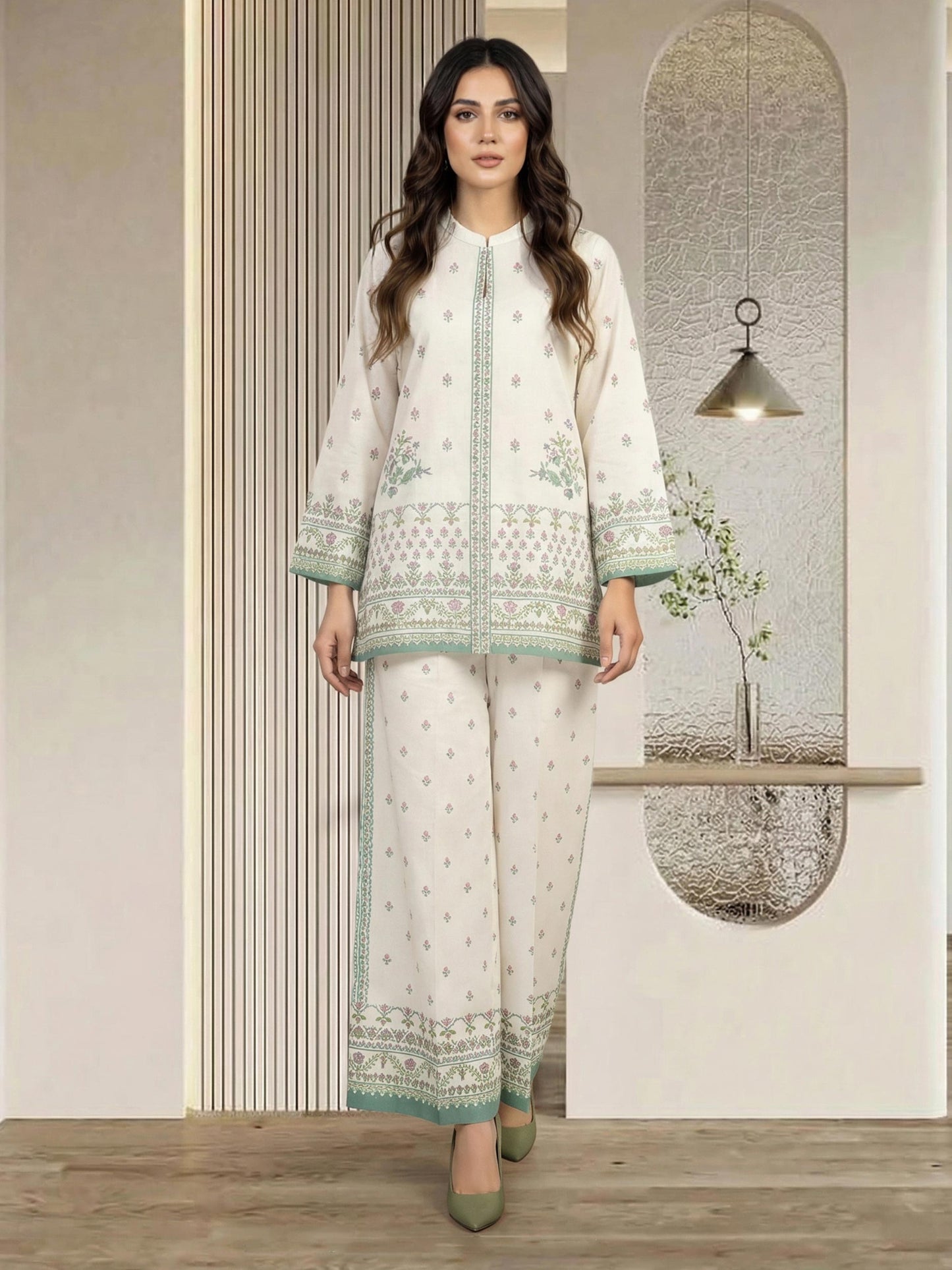 Lawn Slub Co-ord set