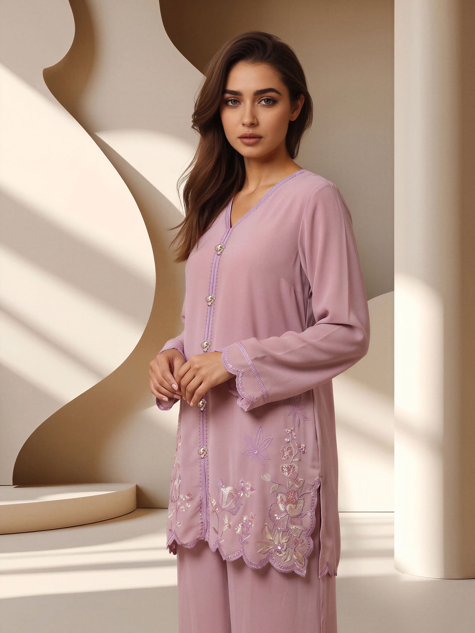 Grip Co-ord Set- Embroidered