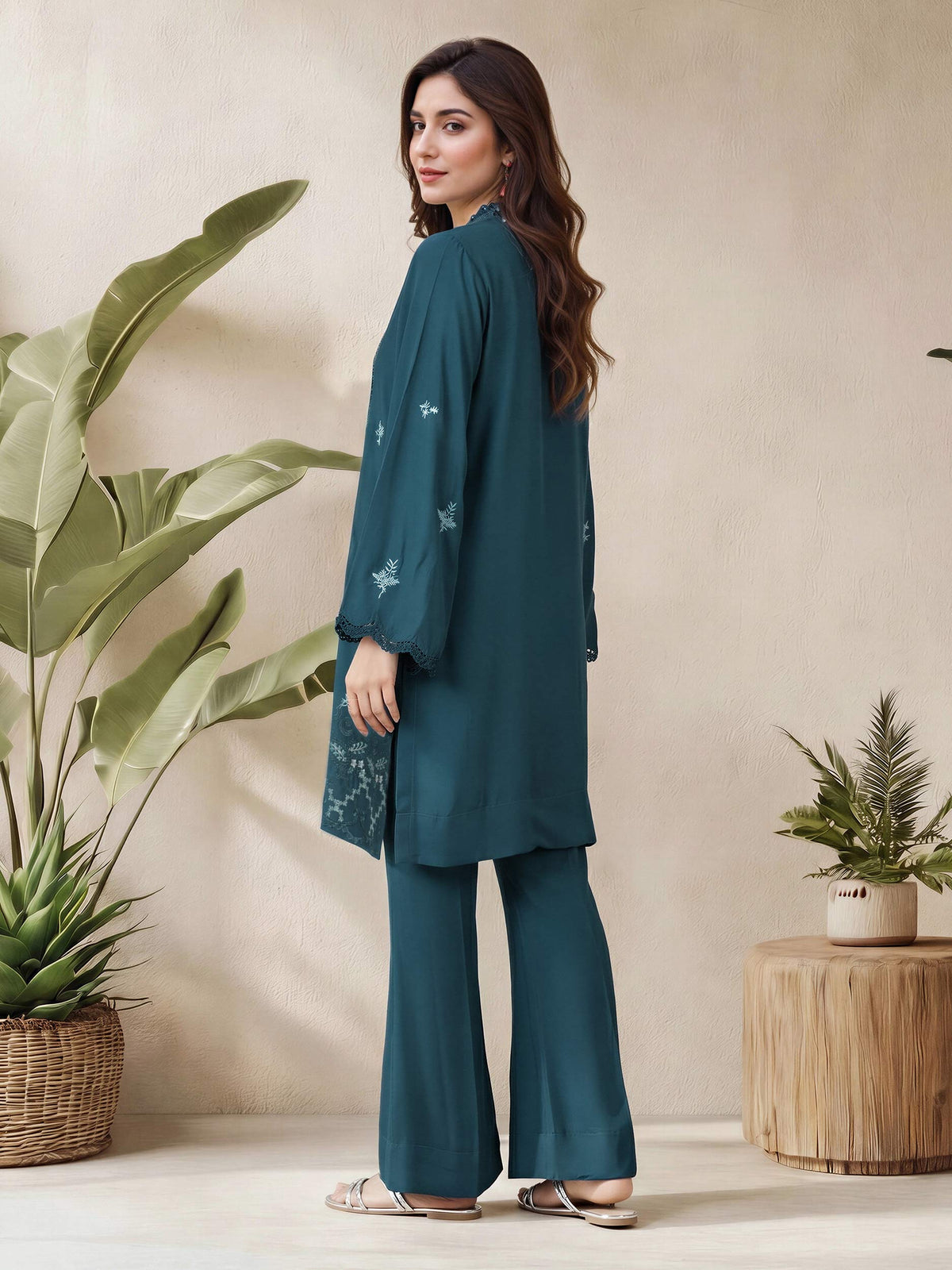 2 Piece Premium Silk Suit- Embroidered (Pret) WINTER ARTICLE