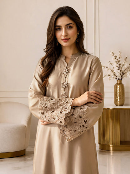 2 Piece Silk Suit- Embroidered (Pret)