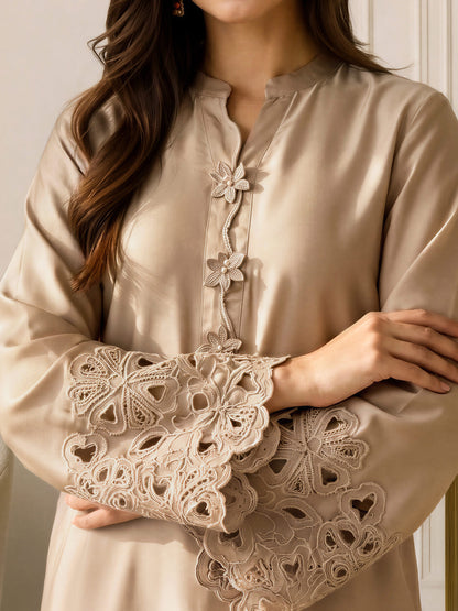 2 Piece Silk Suit- Embroidered (Pret)