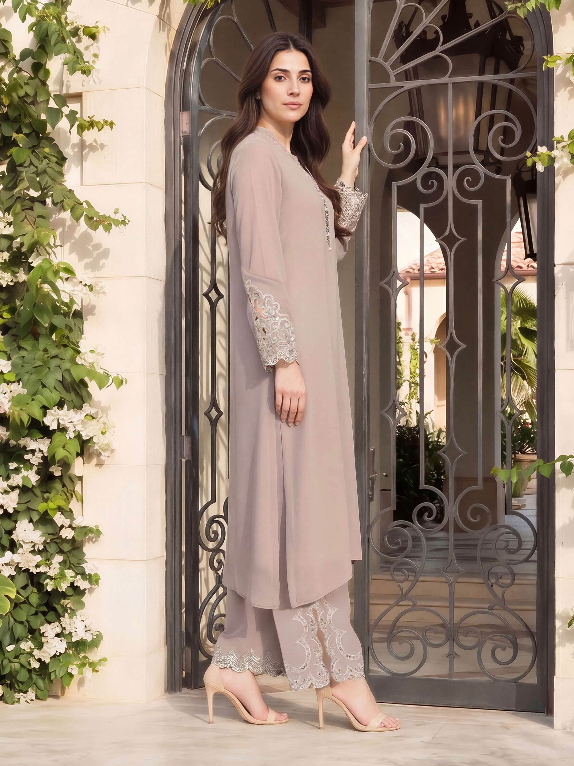 2 Piece Grip Suit- Embroidered (Pret)