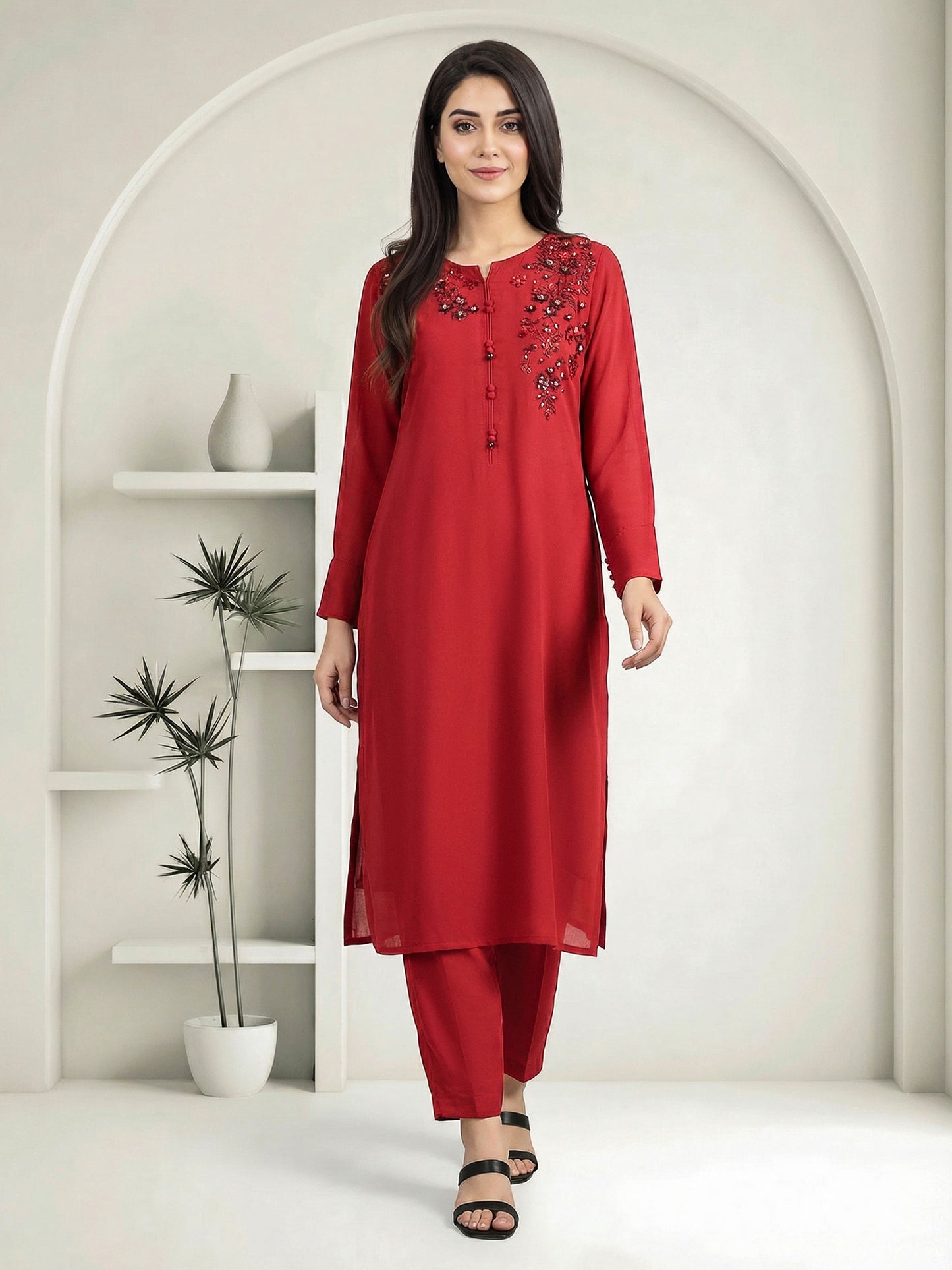 2 Piece Grip Suit- Embellished (Pret)