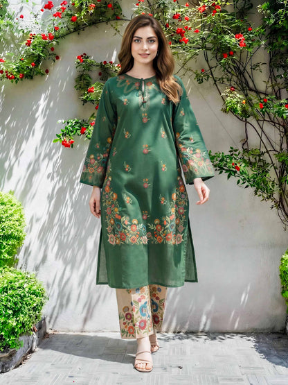2 Piece Lawn Slub Suit (Pret)