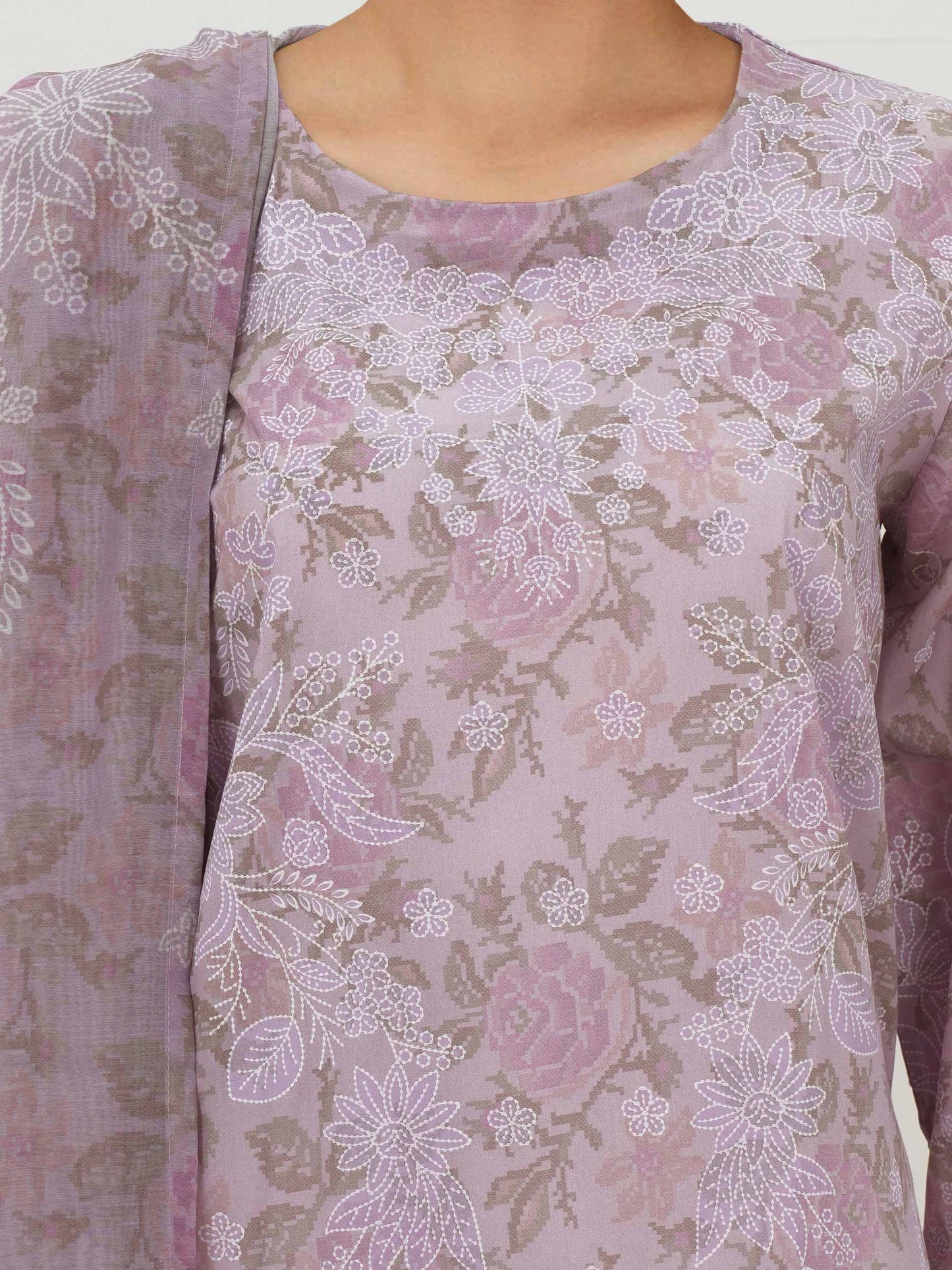 3 Piece Lawn Suit- Printed (Pret)