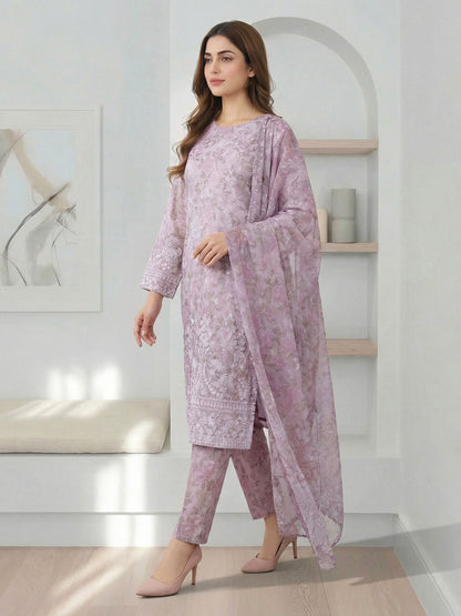 3 Piece Lawn Suit- Printed (Pret)