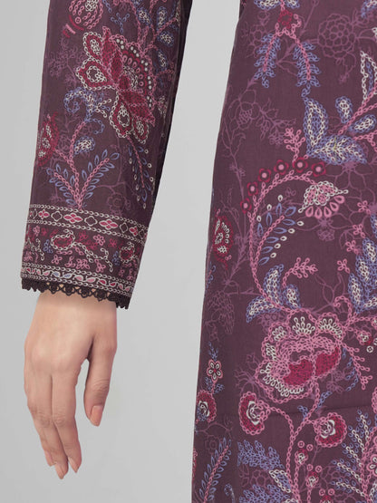 3 Piece Lawn Suit- Embroidered (Pret)