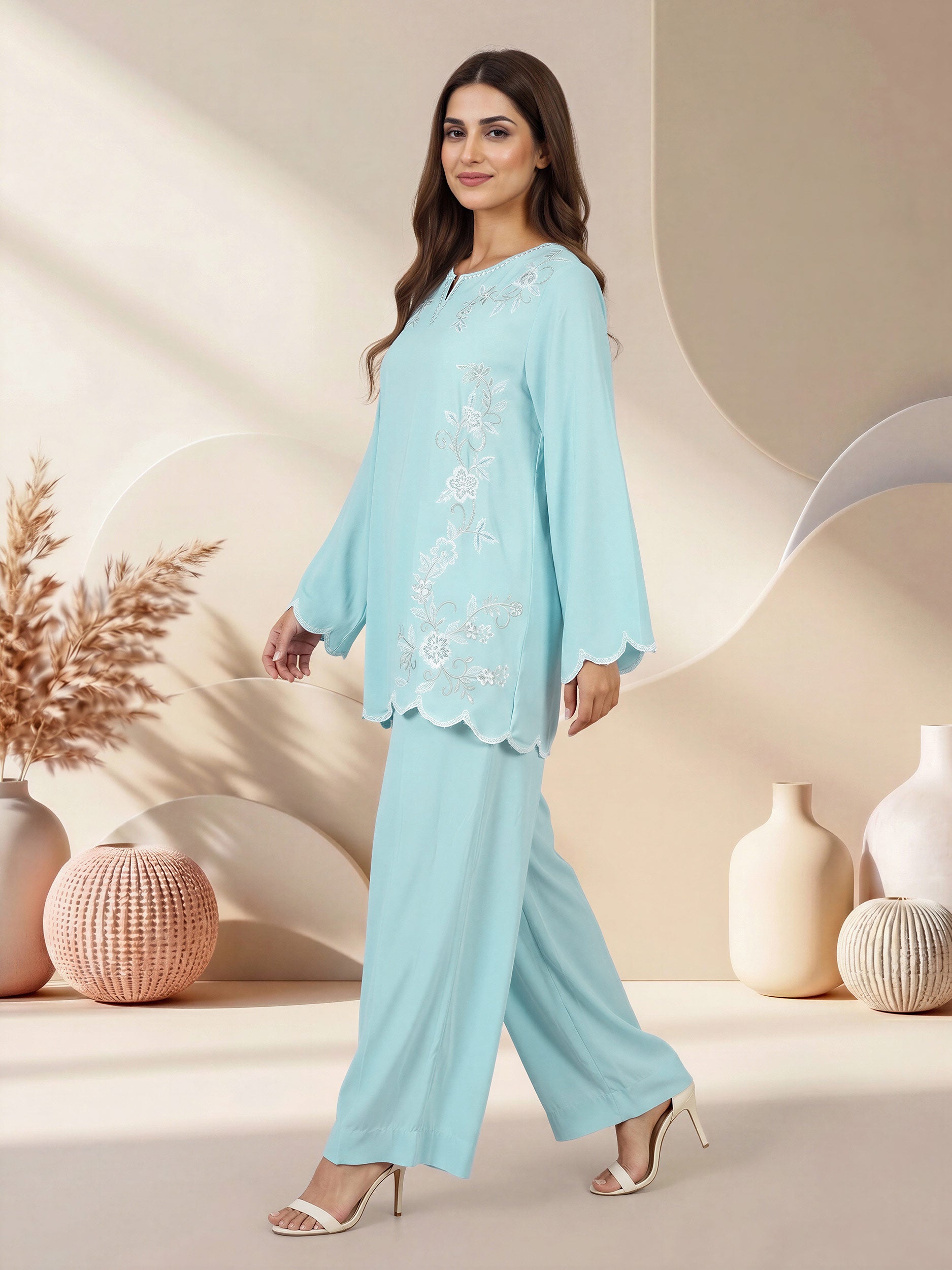 Grip Co-ord Set- Embroidered