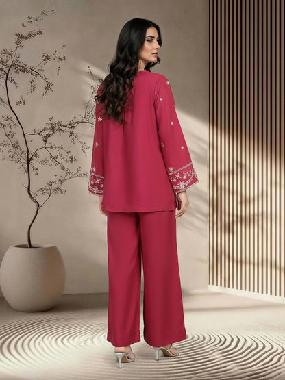 Silk Co-ord Set- Embroidered (Pret)