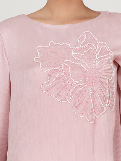 Silk Co-ord Set- Embroidered
