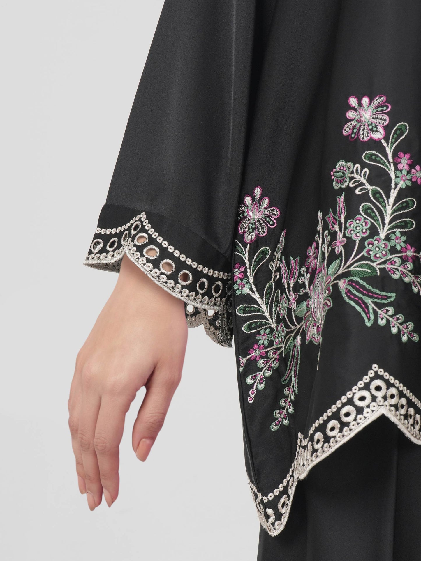 Silk Co-ord Set- Embroidered