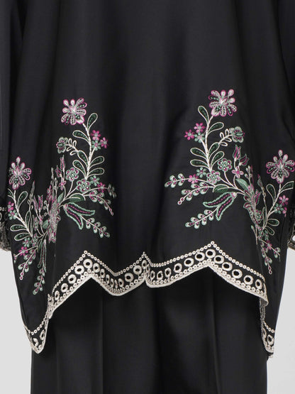 Silk Co-ord Set- Embroidered