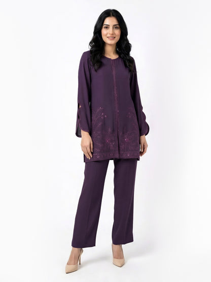 Premium Silk Co-ord set- Embroidered