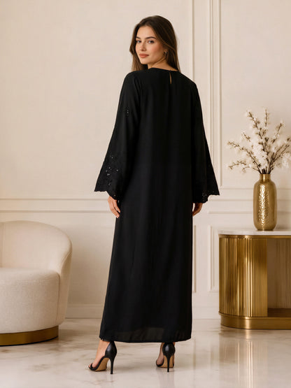 Silk Premium Kaftan- Embroidered (Pret)