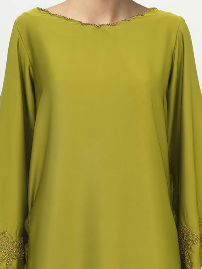 2 Piece Silk Suit- Embellished (Pret)
