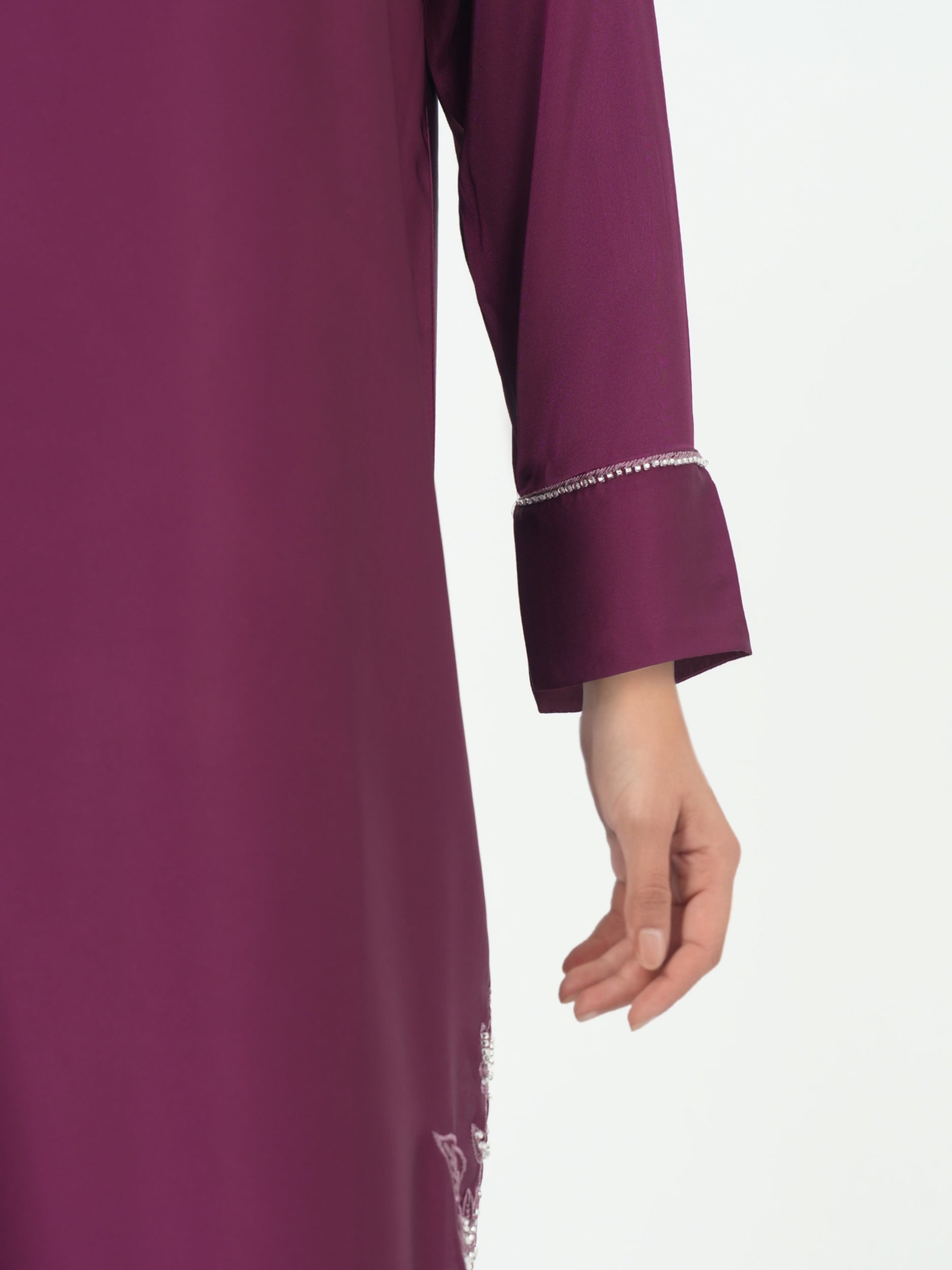 2 Piece Silk Suit- Embellished (Pret)