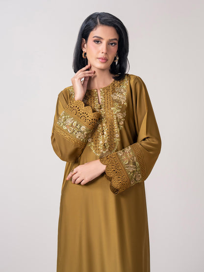 2 Piece Silk Suit- Embroidered (Pret)