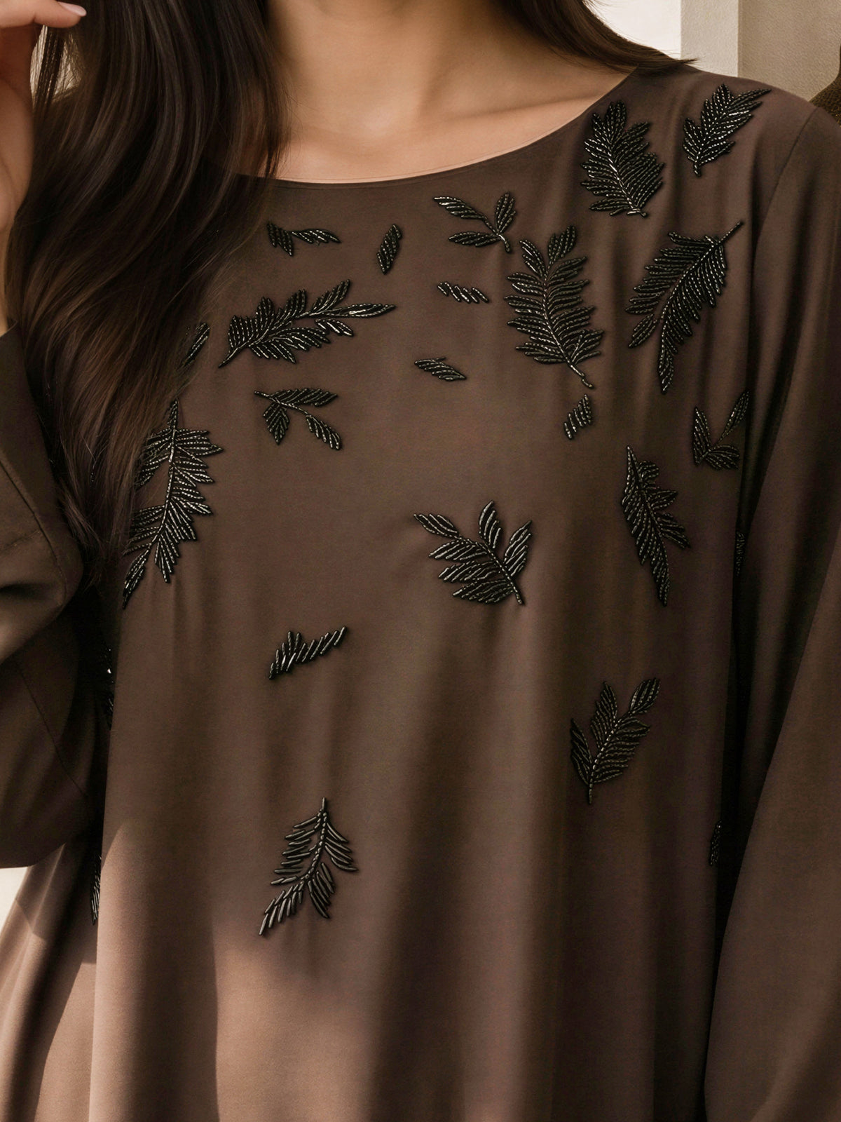 2 Piece Silk Premium Suit- Embellished (Pret)