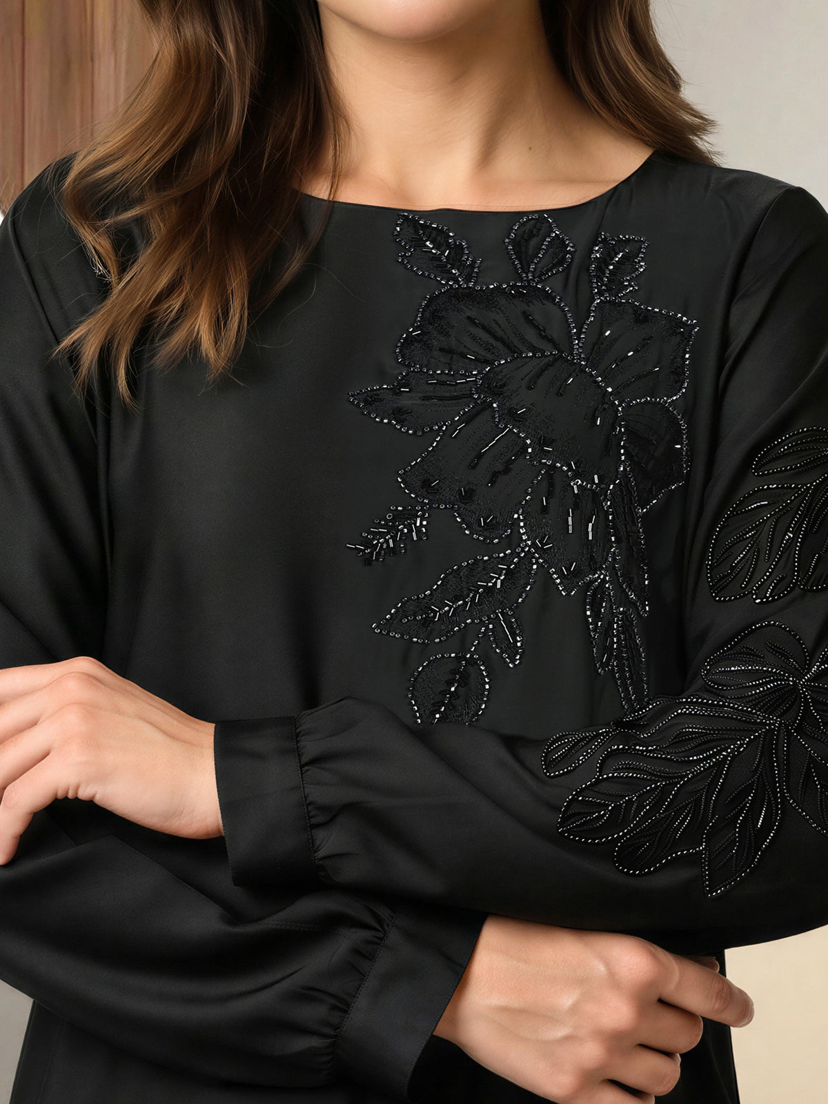 2 Piece Silk Premium Suit- Embroidered (Pret)