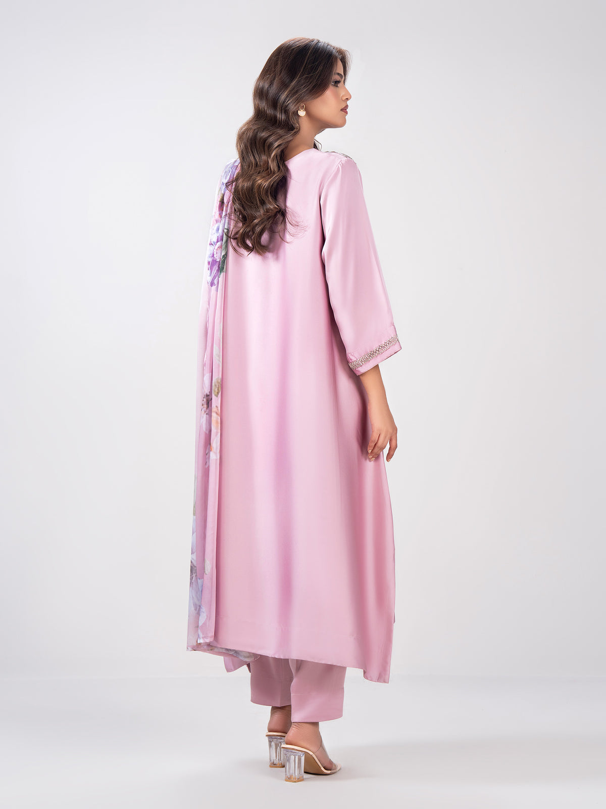 3-Piece Premium Silk Suit-Embroidered (Pret)